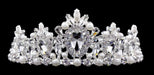 Tiaras up to 3" #16553 - Pearl Cluster Tiara with Combs 3" Tall