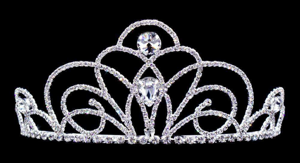 Tiaras up to 3" #16661 - Blooming Twist Tiara with Combs 3" Tall