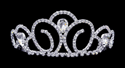 Tiaras up to 3" #16734 - Pears of Wisdom Tiara with Combs - 2.5" Tall
