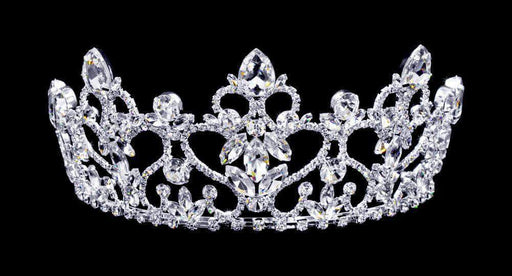 Tiaras up to 3" #16801 - Fountain of Hearts Tiara with Combs - 3"