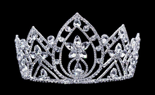 Tiaras up to 4" #16657 Pear Blossom Tiara with Combs 4.25"