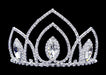 Tiaras up to 4" #16736 - Navette Arch Tiara with Combs - 3.25"