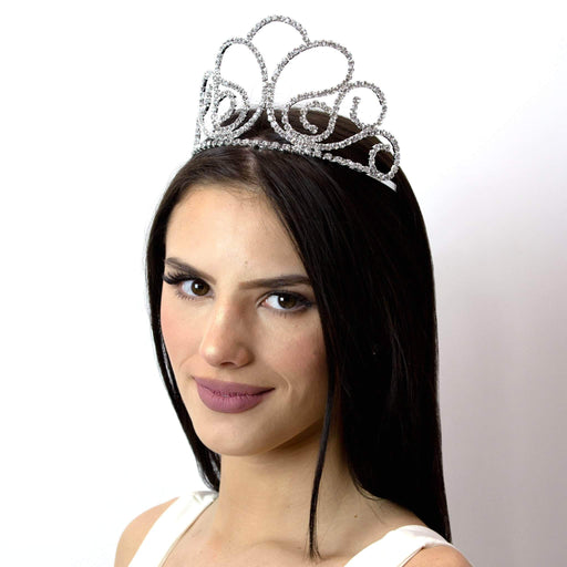 Tiaras up to 4" #16749 - Spring Breeze Tiara with Combs - 3.5"